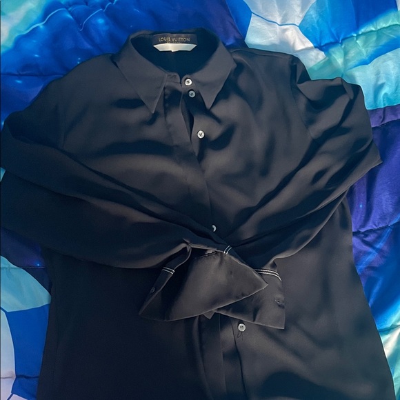 Louis Vuitton Midnight Black Silk Shirt - Picture 1 of 4